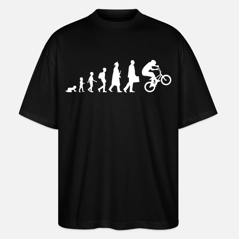 Evolution of BMX - Stanley/Stella Oversized Unisex Bio T-Shirt Blaster 2.0 - Schwarz