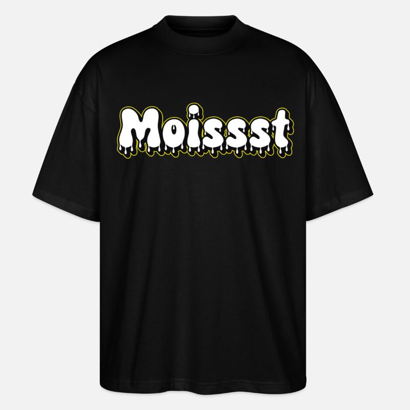 Moist Text Logo - Stanley/Stella Oversized Unisex Bio T-Shirt Blaster 2.0 - Schwarz