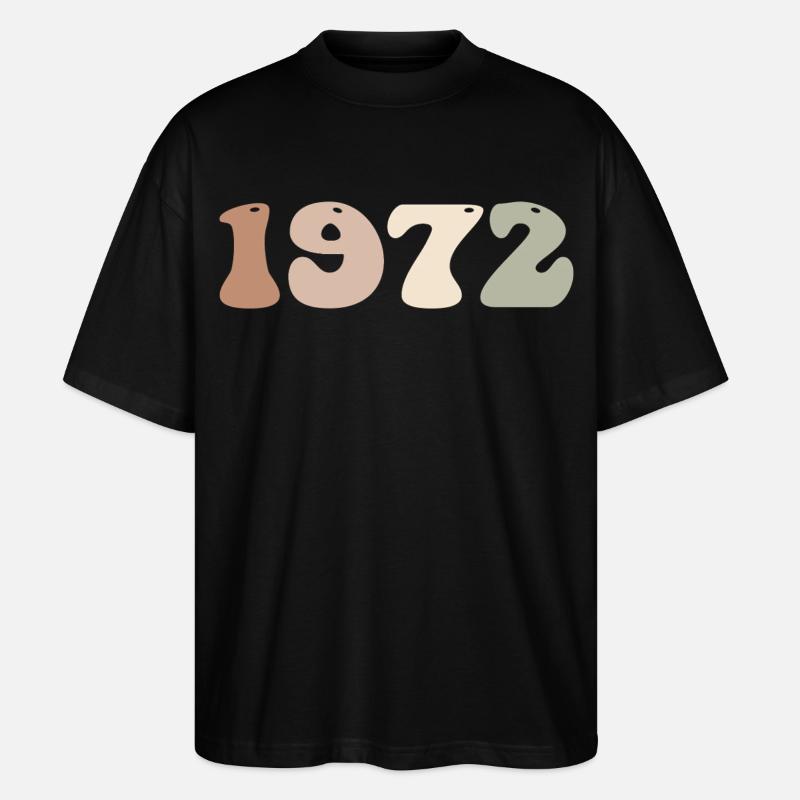 1972 - Stanley/Stella Oversized Unisex Bio T-Shirt Blaster 2.0 - Schwarz