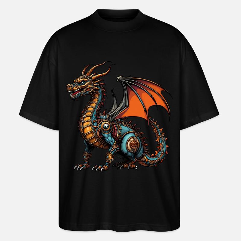 dragon - T-shirt bio Blaster 2.0 coupe oversize Stanley/Stella Unisexe - noir