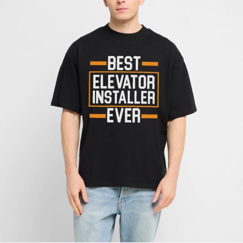 Best elevator installer ever operator Stanley/Stella Oversized Unisex Organic T-shirt Blaster 2.0