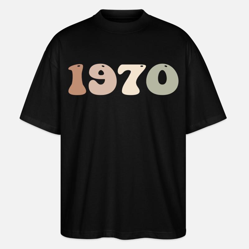 1970 - Stanley/Stella Oversized Unisex Bio T-Shirt Blaster 2.0 - Schwarz