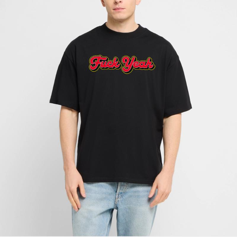 Fuck Yeah 3D Red Script T-shirt bio Blaster 2.0 coupe oversize Stanley/Stella Unisexe