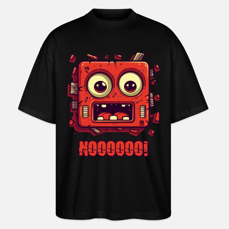 Non! Drôle de visage - T-shirt bio Blaster 2.0 coupe oversize Stanley/Stella Unisexe - noir