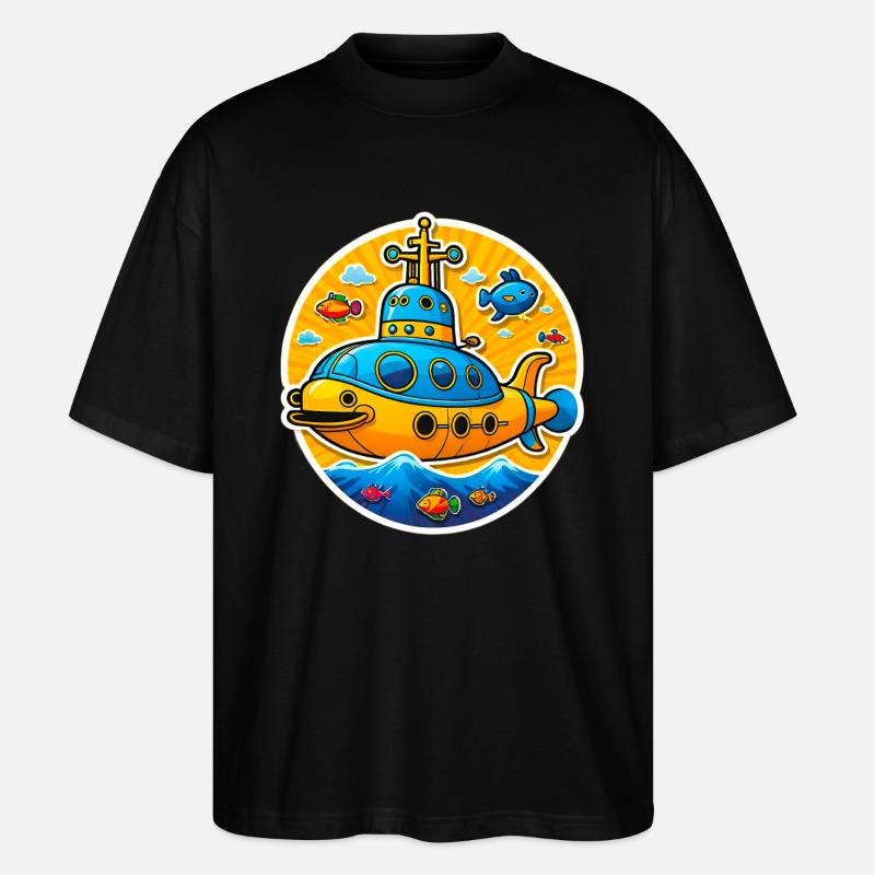Yellow Submarine - Stanley/Stella Oversized Unisex Bio T-Shirt Blaster 2.0 - Schwarz