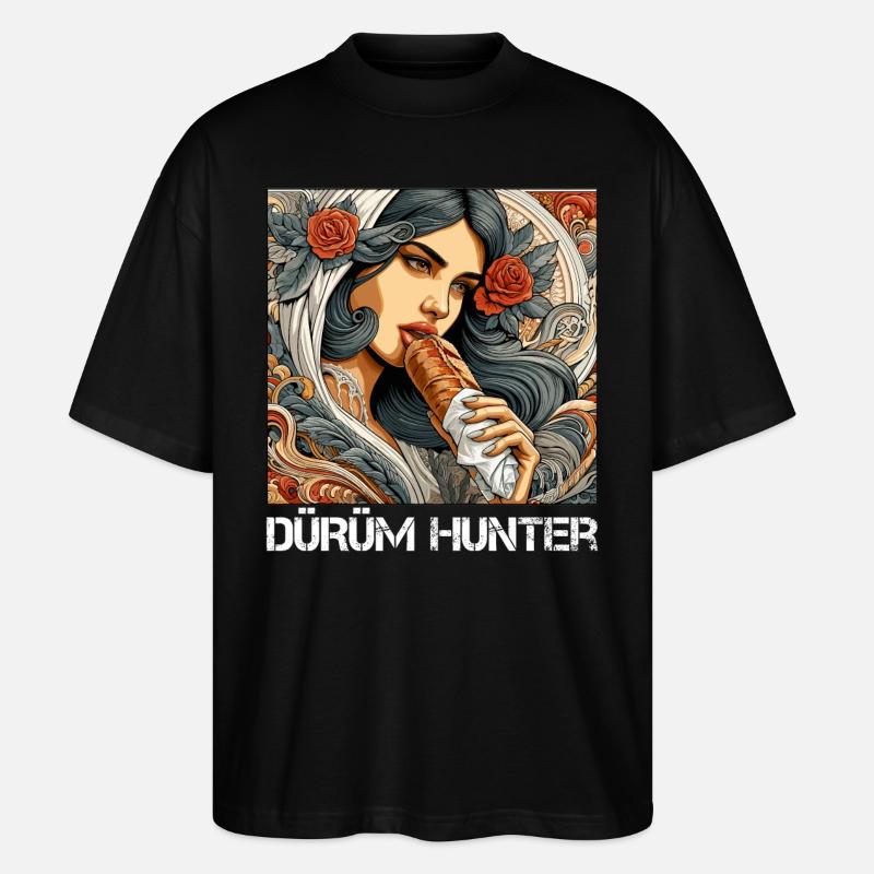 Dürüm Hunter Kebab Gift - Stanley/Stella Oversized Unisex Organic T-shirt Blaster 2.0 - black