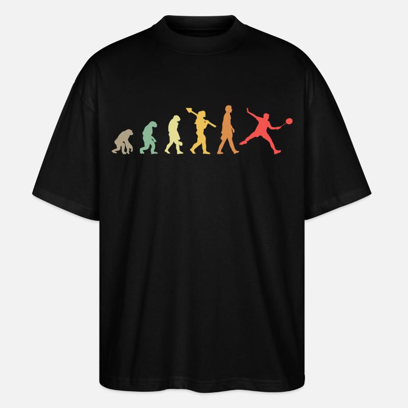 Évolution du badminton - T-shirt bio Blaster 2.0 coupe oversize Stanley/Stella Unisexe - noir