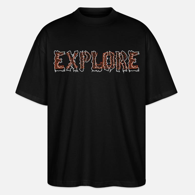 Explore - Stanley/Stella Oversized Unisex Bio T-Shirt Blaster 2.0 - Schwarz