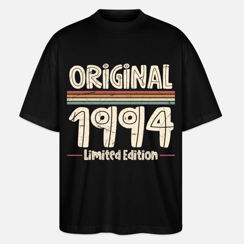1994 Né 30e anniversaire - T-shirt bio Blaster 2.0 coupe oversize Stanley/Stella Unisexe - noir