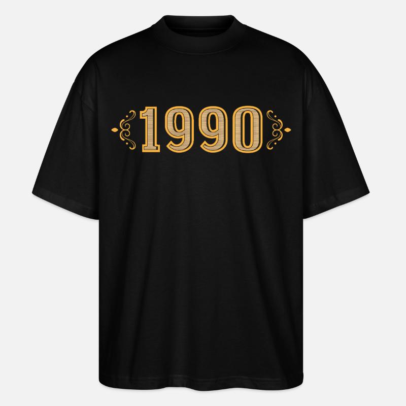 Legende seit 1990 Retro 1990 - Stanley/Stella Oversized Unisex Bio T-Shirt Blaster 2.0 - Schwarz