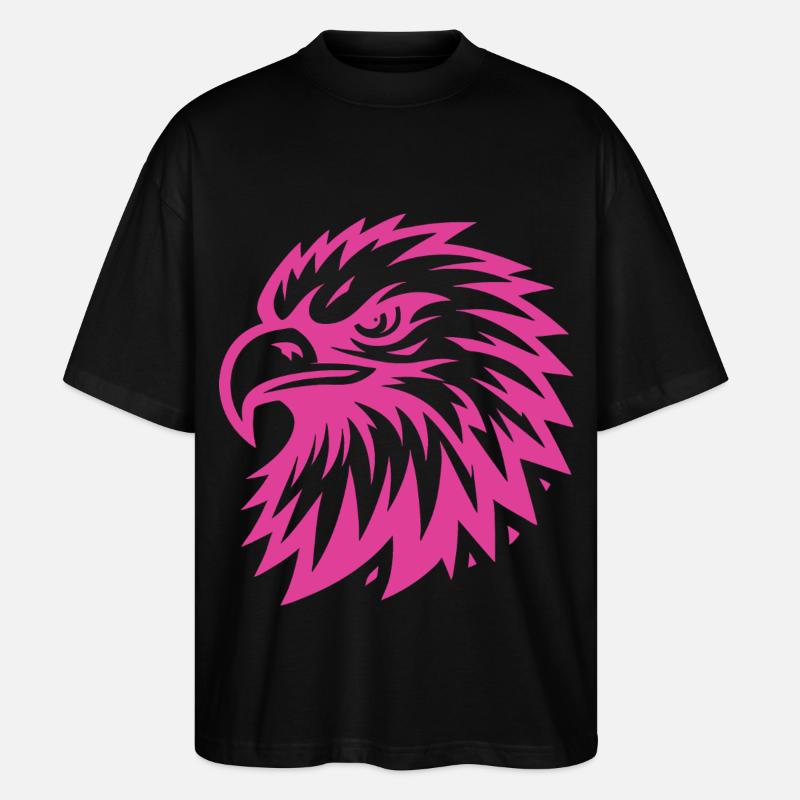 Pinker Adler Design - Stanley/Stella Oversized Unisex Bio T-Shirt Blaster 2.0 - Schwarz