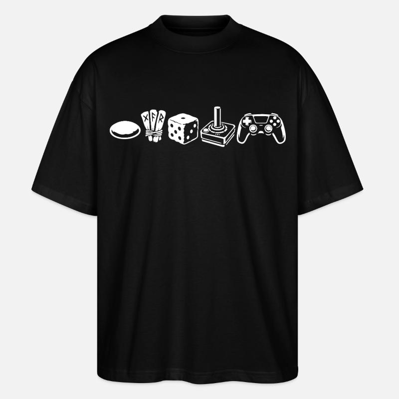 Évolution des contrôleurs | Joueurs - T-shirt bio Blaster 2.0 coupe oversize Stanley/Stella Unisexe - noir