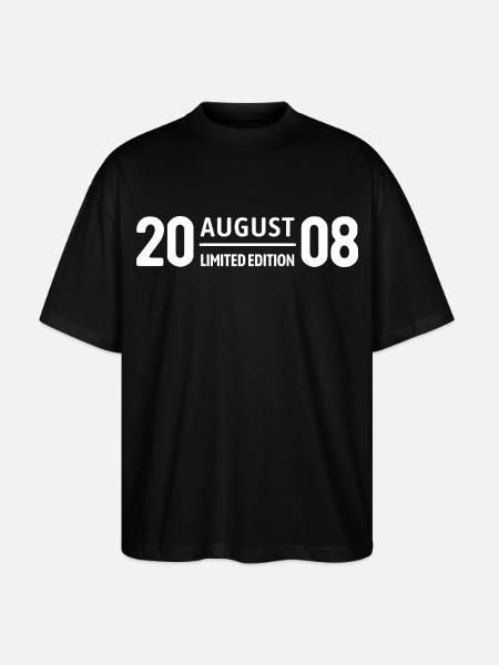 Limited Edition August 2008 Birthday Gift - Stanley/Stella Oversized Unisex Organic T-shirt Blaster 2.0 - black