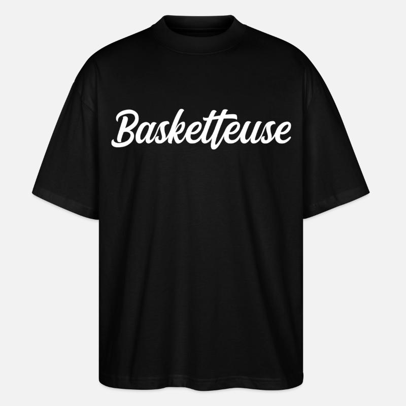 Basketteuse - T-shirt bio Blaster 2.0 coupe oversize Stanley/Stella Unisexe - noir