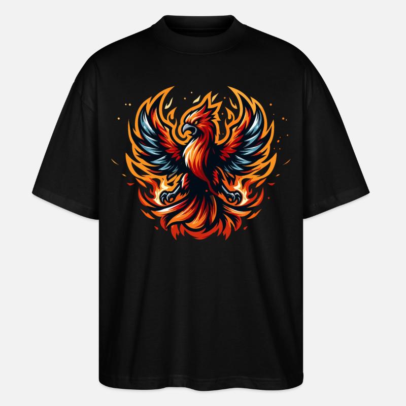Phönix - Stanley/Stella Oversized Unisex Bio T-Shirt Blaster 2.0 - Schwarz