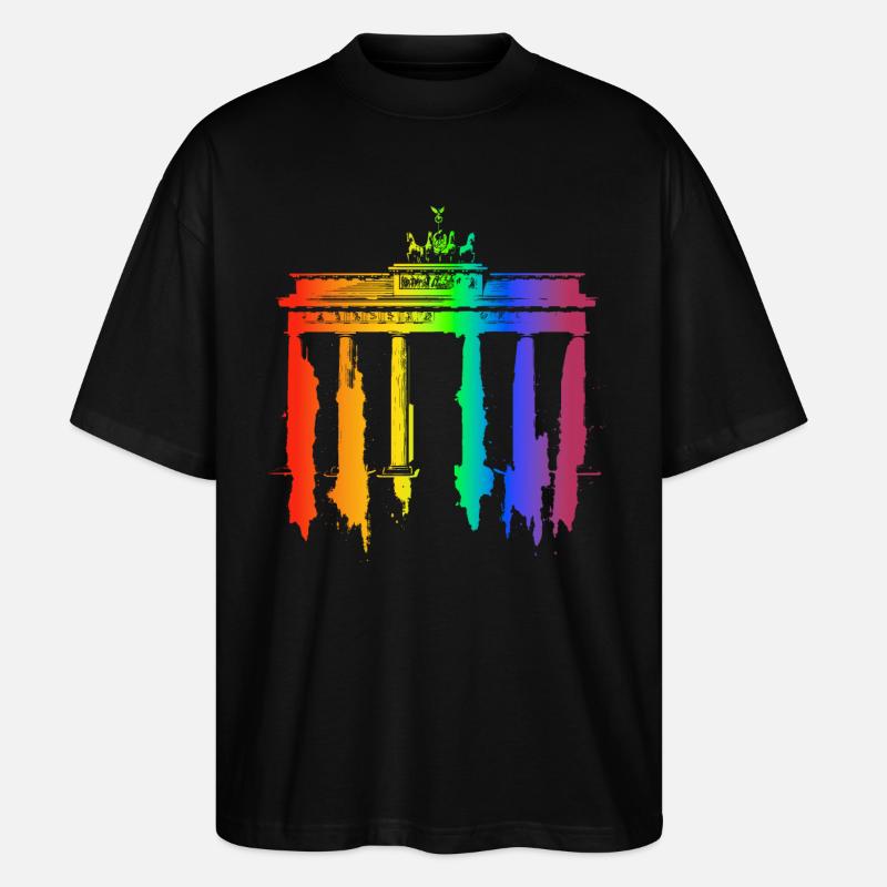 LGTBQ Berlin - T-shirt bio Blaster 2.0 coupe oversize Stanley/Stella Unisexe - noir