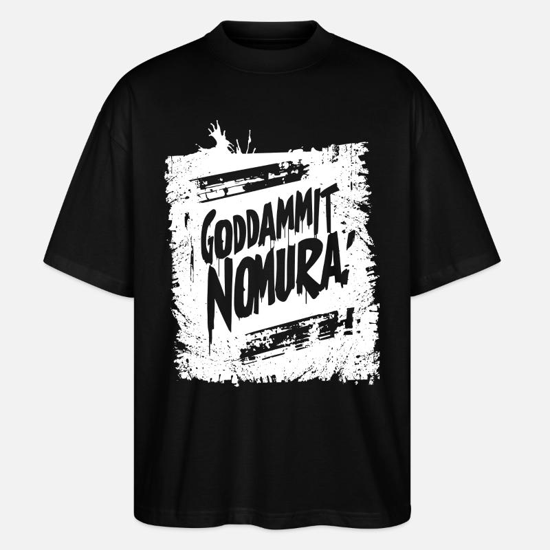 Goddammit Nomura – Graffiti Design - Stanley/Stella Oversized Unisex Organic T-shirt Blaster 2.0 - black