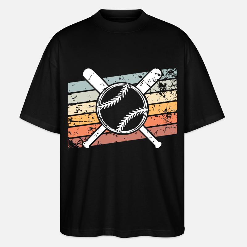 Base-ball - T-shirt bio Blaster 2.0 coupe oversize Stanley/Stella Unisexe - noir