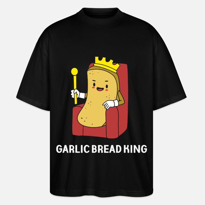 Knoblauch Brot - Stanley/Stella Oversized Unisex Bio T-Shirt Blaster 2.0 - Schwarz