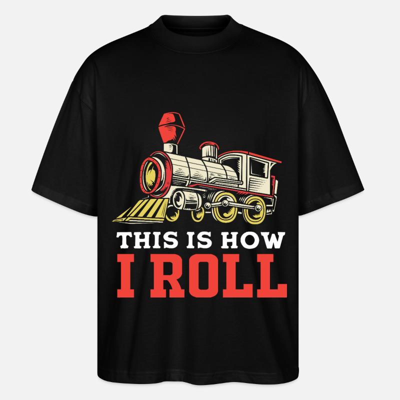 Modelleisenbahn Modellbau Modellbauer - Stanley/Stella Oversized Unisex Bio T-Shirt Blaster 2.0 - Schwarz