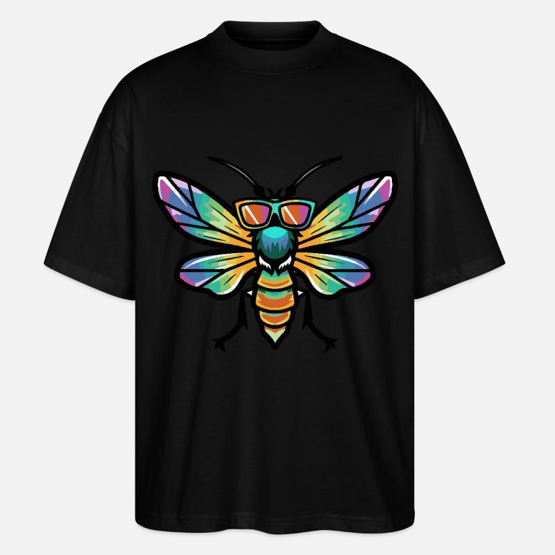 Libelle Cool Comic - Stanley/Stella Oversized Unisex Bio T-Shirt Blaster 2.0 - Schwarz