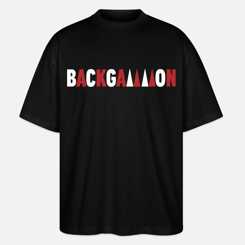 Backgammon - Stanley/Stella Oversized Unisex Bio T-Shirt Blaster 2.0 - Schwarz