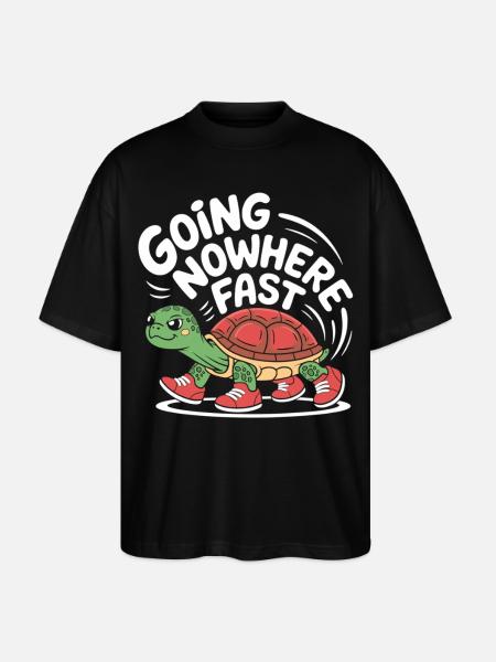 Turtle pace in style - Stanley/Stella Oversized Unisex Organic T-shirt Blaster 2.0 - black