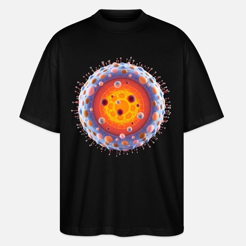 Kernfusion 003 - Stanley/Stella Oversized Unisex Bio T-Shirt Blaster 2.0 - Schwarz