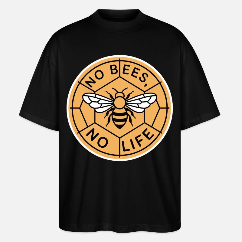 Chemise Save the Bees Statement - T-shirt bio Blaster 2.0 coupe oversize Stanley/Stella Unisexe - noir