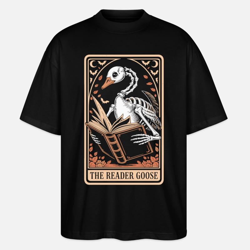 Tarot Goose Reader - Stanley/Stella Oversized Unisex Organic T-shirt Blaster 2.0 - black