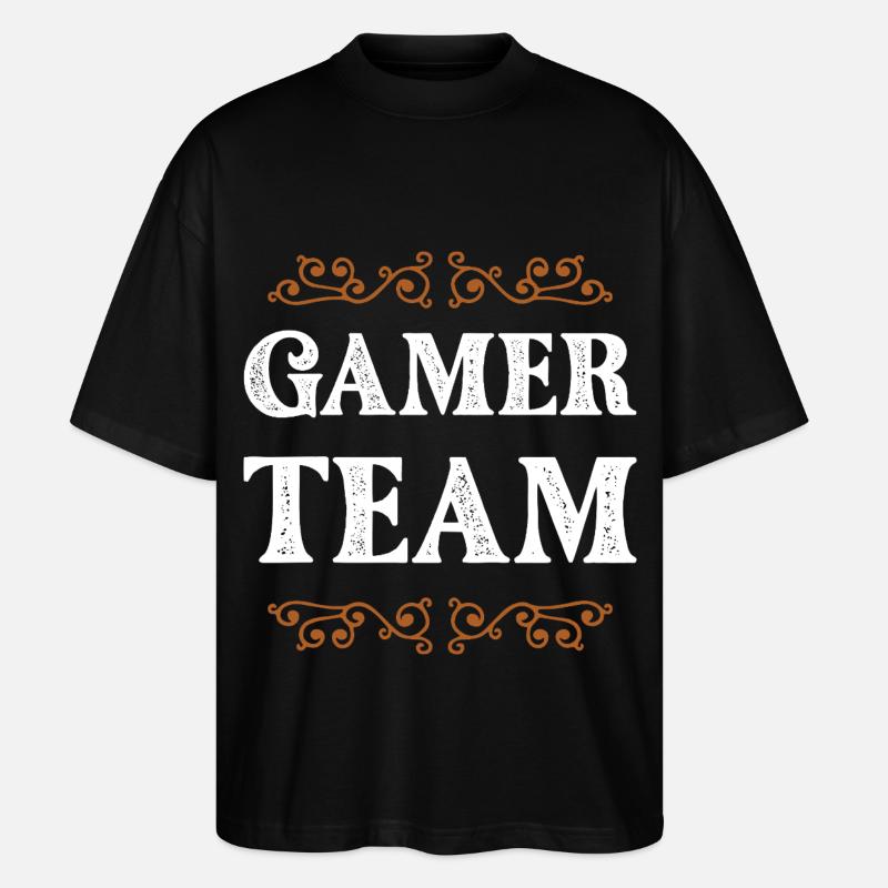 Équipe de joueurs - T-shirt bio Blaster 2.0 coupe oversize Stanley/Stella Unisexe - noir