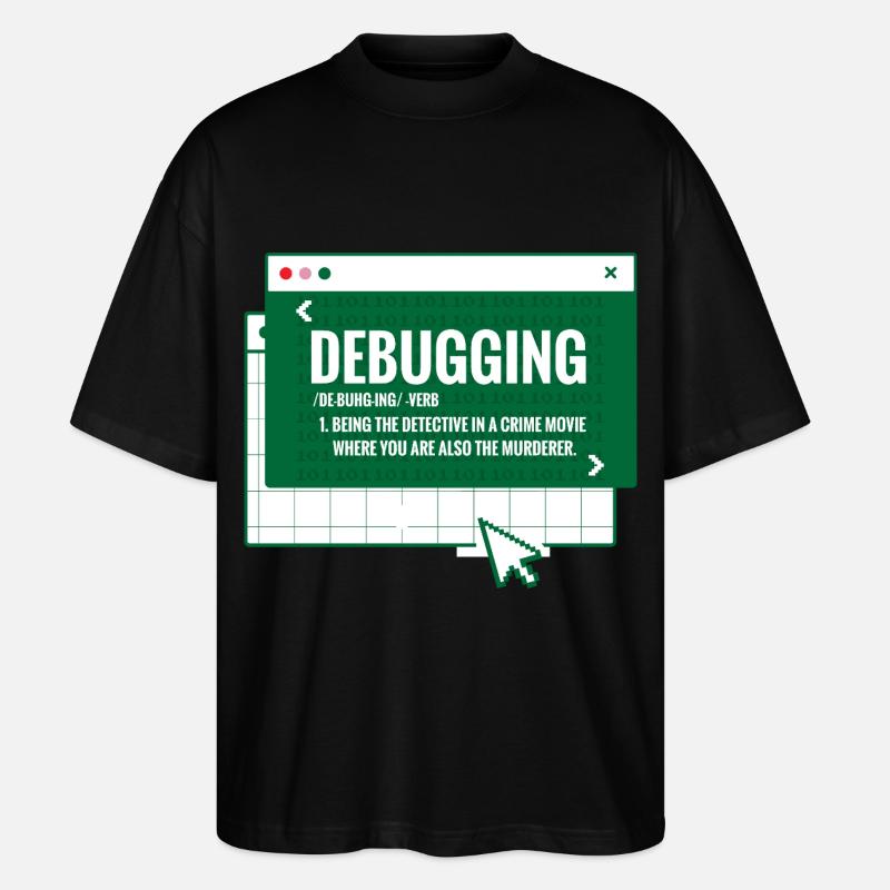 Debuggen - Stanley/Stella Oversized Unisex Bio T-Shirt Blaster 2.0 - Schwarz