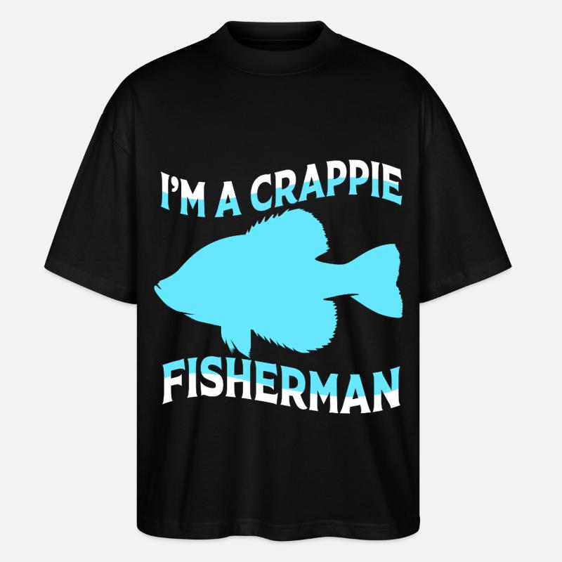Poisson-lune Marigane Perche - T-shirt bio Blaster 2.0 coupe oversize Stanley/Stella Unisexe - noir