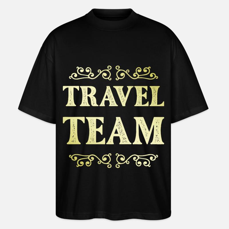 Équipe de voyage - T-shirt bio Blaster 2.0 coupe oversize Stanley/Stella Unisexe - noir