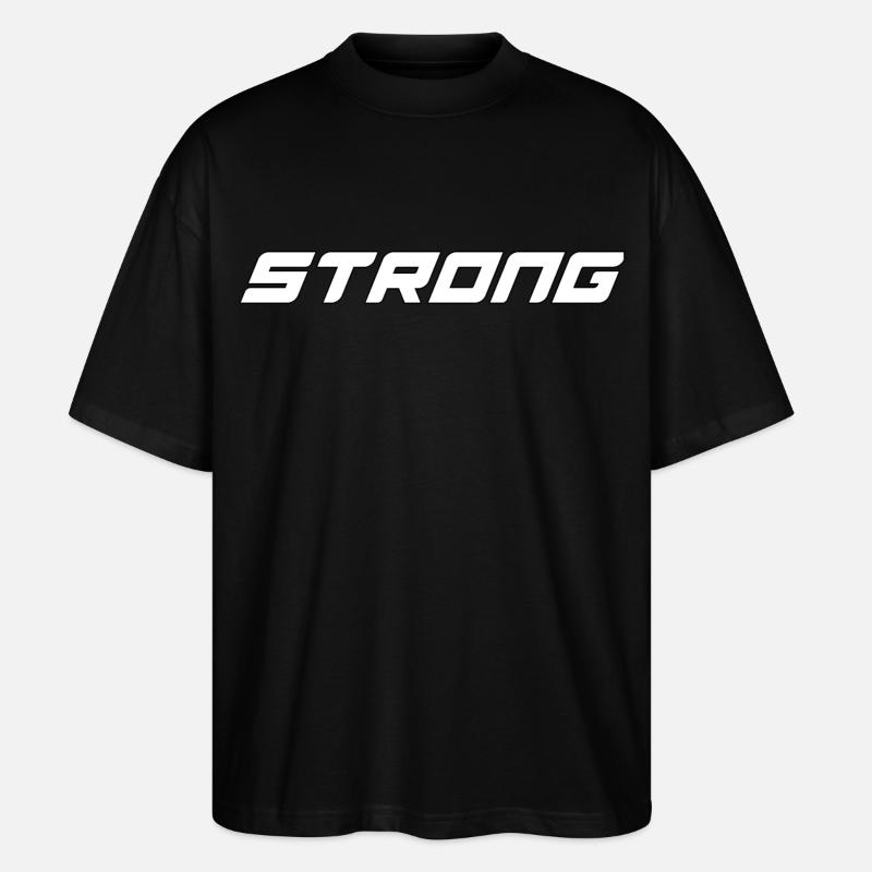 STRONG - Stanley/Stella Oversized Unisex Bio T-Shirt Blaster 2.0 - Schwarz