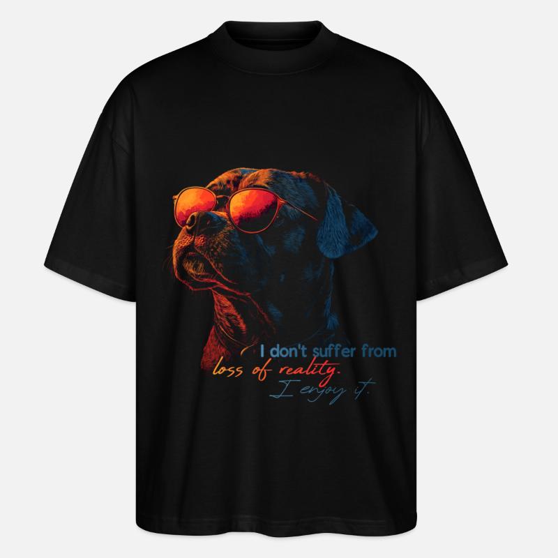 Je ne souffre pas - T-shirt bio Blaster 2.0 coupe oversize Stanley/Stella Unisexe - noir