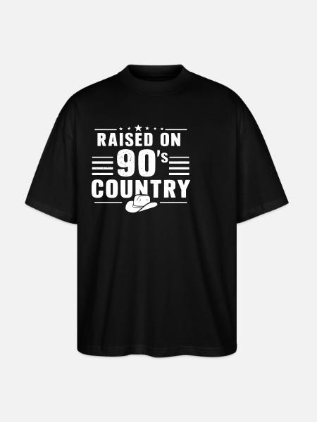Opvokset med 90'ernes countrymusik - Stanley/Stella Oversize Unisex Øko T-shirt Blaster 2.0 - sort