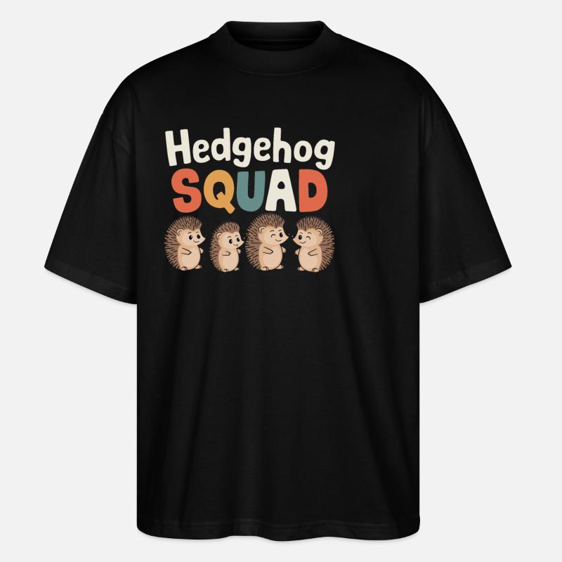Hedgehog Groups conçoit Hedgehog Squad - T-shirt bio Blaster 2.0 coupe oversize Stanley/Stella Unisexe - noir