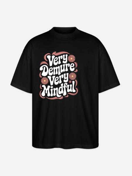 Very modest very mindful - Stanley/Stella Oversized Unisex Organic T-shirt Blaster 2.0 - black