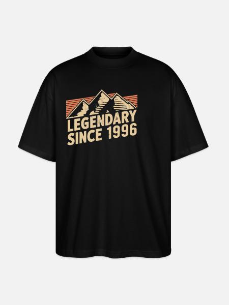 Legendary since 1996 Birthday - Stanley/Stella Oversized Unisex Organic T-shirt Blaster 2.0 - black
