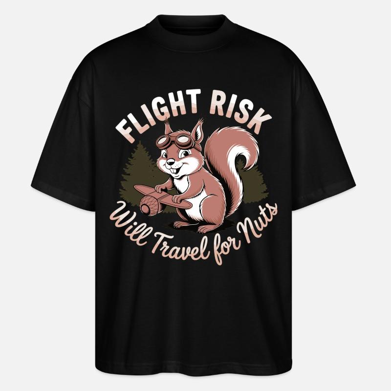 Squirrels on a mission - Stanley/Stella Oversized Unisex Organic T-shirt Blaster 2.0 - black