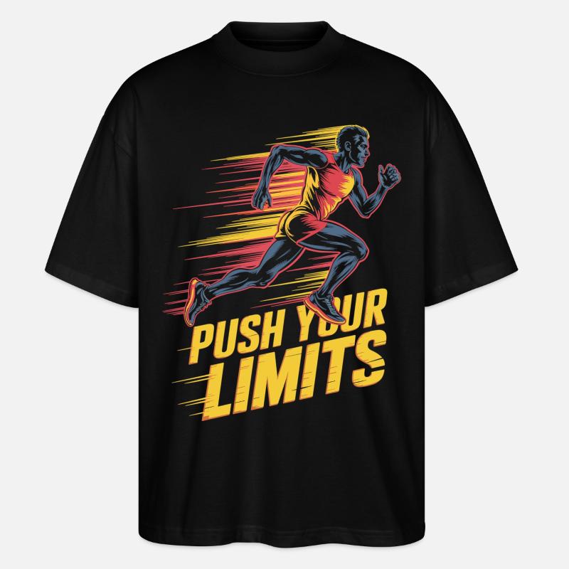 Repousser vos limites - T-shirt bio Blaster 2.0 coupe oversize Stanley/Stella Unisexe - noir