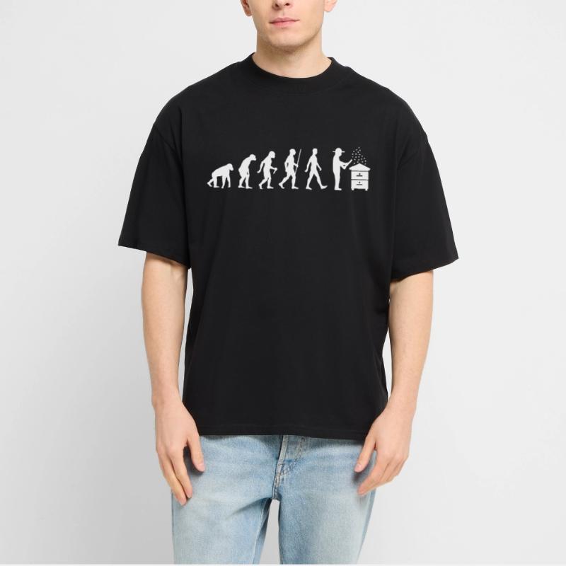 Beekeeper Evolution Beekeeping Development Beekeeper Stanley/Stella Oversized Unisex Organic T-shirt Blaster 2.0