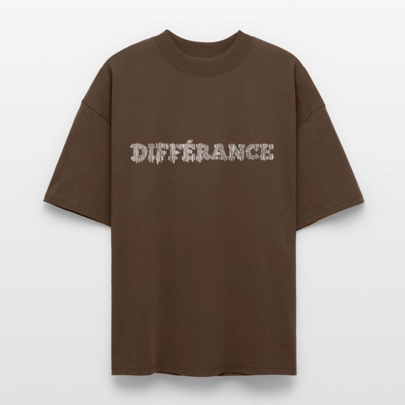 Différance - Derrida - Différer et différer T-shirt bio Blaster 2.0 coupe oversize Stanley/Stella Unisexe