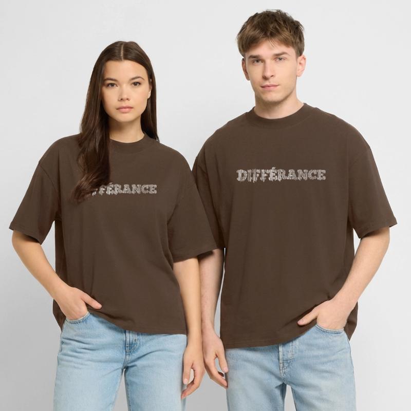 Différance - Derrida - Différer et différer T-shirt bio Blaster 2.0 coupe oversize Stanley/Stella Unisexe