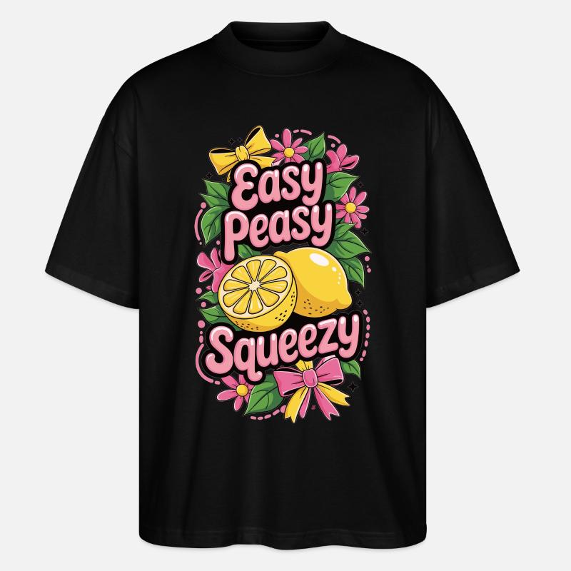 Easy Peasy Chemise Lemon Squeezy - T-shirt bio Blaster 2.0 coupe oversize Stanley/Stella Unisexe - noir
