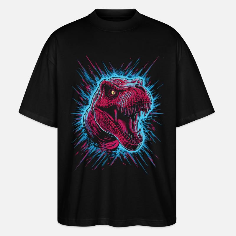 T-Rex Power pur - Stanley/Stella Oversized Unisex Bio T-Shirt Blaster 2.0 - Schwarz
