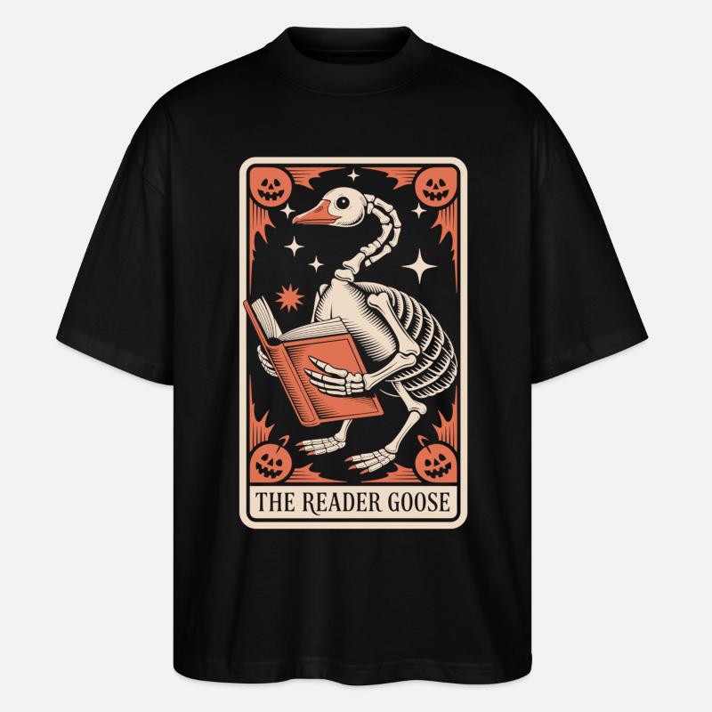 Le T-Shirt Reader Goose - T-shirt bio Blaster 2.0 coupe oversize Stanley/Stella Unisexe - noir