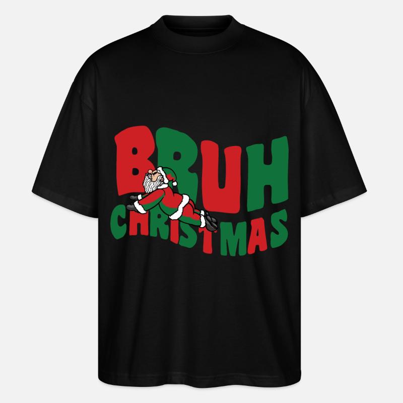 Bouillon de Noël Meme - T-shirt bio Blaster 2.0 coupe oversize Stanley/Stella Unisexe - noir