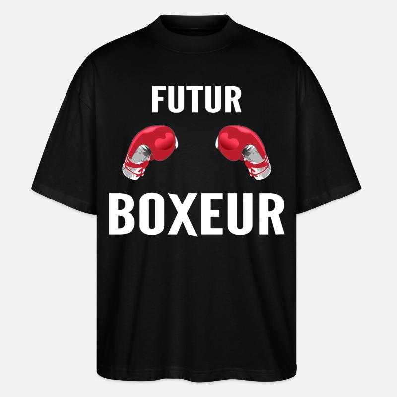 Zukunft Boxer - Stanley/Stella Oversized Unisex Bio T-Shirt Blaster 2.0 - Schwarz